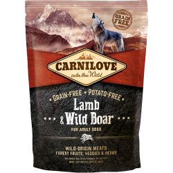 CARNILOVE ADULT LAMB WILD BOAR owca dzik 1,5kg